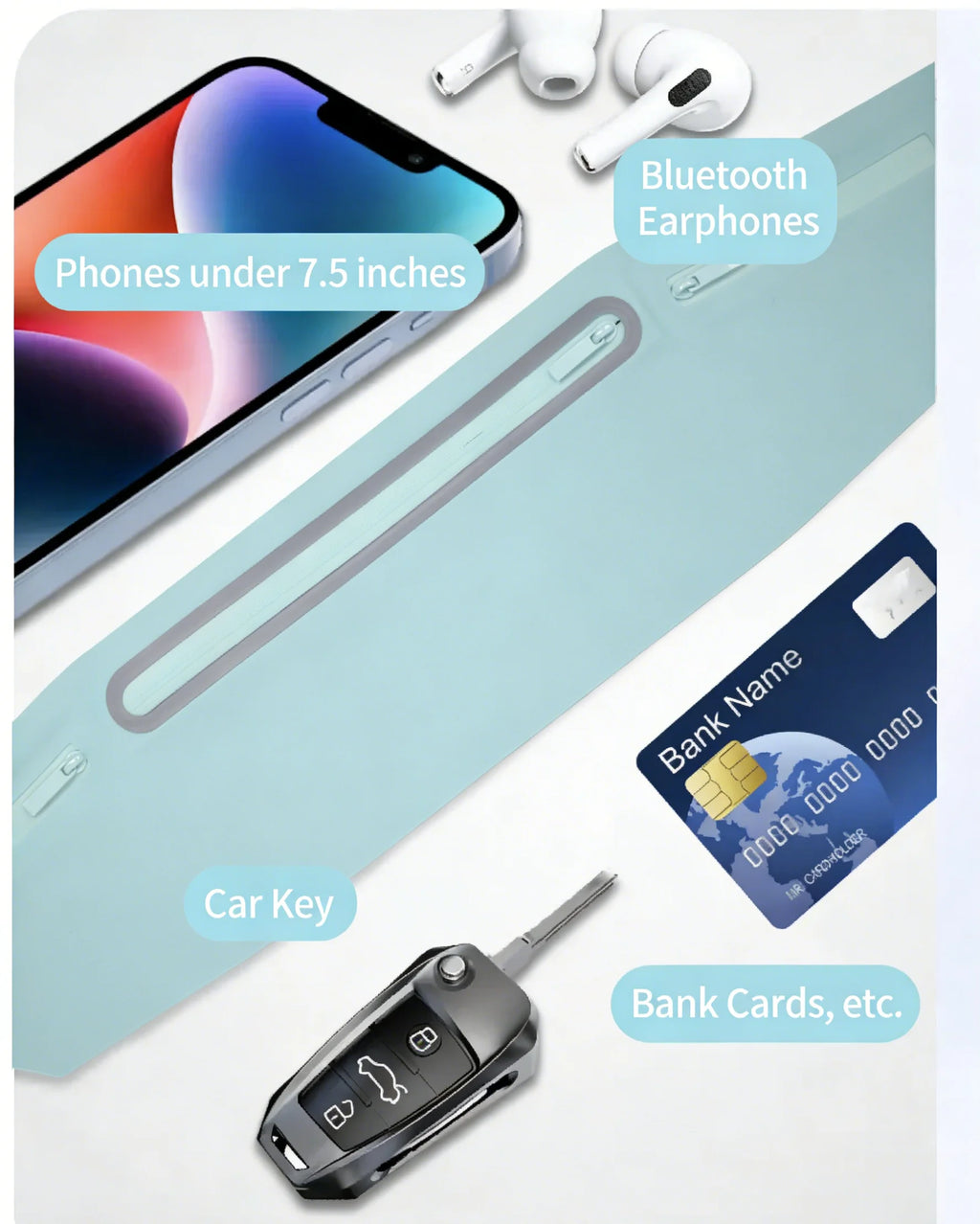 Running Belt Waist Bag Sports Fanny Pack Women Men Waterproof Gym Mobile Phone Pouch Bags Jogging Run Cycling Bag