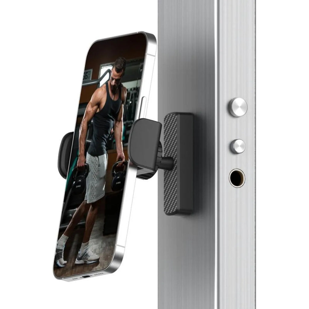 Magnetic Phone Holder for Gym - 360° Adjustable, Strong Portable Magnet Phone Mount for Workout Recording, Fitness Essentials